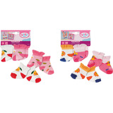 ZAPF Creation BABY born Calcetines 2 pares 43cm, Accesorios para muñecas BABY born Socks 2 assorted 43cm, Calcetines de muñeca, 3 año(s)
