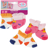 ZAPF Creation BABY born Calcetines 2 pares 43cm, Accesorios para muñecas BABY born Socks 2 assorted 43cm, Calcetines de muñeca, 3 año(s)