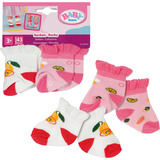 ZAPF Creation BABY born Calcetines 2 pares 43cm, Accesorios para muñecas BABY born Socks 2 assorted 43cm, Calcetines de muñeca, 3 año(s)