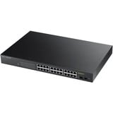 Zyxel GS1900-24HP Gestionado Gigabit Ethernet (10/100/1000) 1U Negro, Interruptor/Conmutador Gestionado, Gigabit Ethernet (10/100/1000), 1U