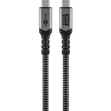 goobay 74213, Cable negro/Gris
