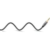 goobay Cable de conexión de audio Plus AUX 3,5mm estéreo negro/Plateado