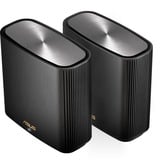 ASUS ZenWiFi AX (XT9) AX7800 2er Set Schwarz Tribanda (2,4 GHz/5 GHz/5 GHz) Wi-Fi 6 (802.11ax) Negro 4 Interno, Enrutador de malla negro, Negro, Interno, Sistema de malla, Poder, 264,77 m², Tribanda (2,4 GHz/5 GHz/5 GHz)