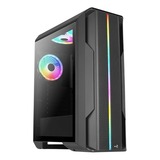 Aerocool SPLINTER DUO Carcasa de Ordenador ATX 3 x Ventiladores ARGB 12cm + Mesh Frontal, Cajas de torre negro, Midi Tower, PC, Negro, ATX, micro ATX, Mini-ITX, ABS, SPCC, 16,1 cm