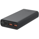 Ansmann 1700-0113 batería externa Polímero de litio 20000 mAh Antracita, Banco de potencia negro, 20000 mAh, Polímero de litio, Quick Charge 3.0, 3,7 V, 18 W, Antracita