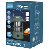 Ansmann Lámpara de camping CL270B a pilas, Luz de LED verde