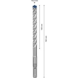 Bosch Expert Broca para martillo SDS plus-7X, Taladro Martillo perforador, Hammer drill bit, 1 cm, 165 mm, Concreto, Piedra, 10 cm
