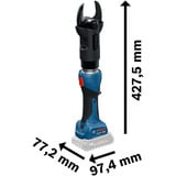 Bosch GKH 18V-50 Professional, 06019P0000, Tijera eléctrica azul/Negro