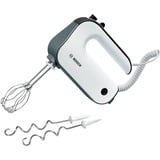 Bosch MFQ49300 batidora Batidora de mano 850 W Negro, Acero inoxidable, Blanco blanco/Plateado oscuro, Batidora de mano, Negro, Acero inoxidable, Blanco, Amasar, Mezcla, Remover, 1,4 m, palanca, 850 W