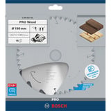 Bosch STANDARD FOR WOOD hoja de sierra circular 19 cm 1 pieza(s) Punta de carburo de tungsteno (TCT), Madera noble, Madera blanda, 19 cm, 3 cm, 1,1 mm, 7900 RPM