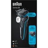 Braun Series 5 51-M1000s, Máquina de afeitar negro/Turquesa