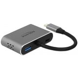 DeLOCK 64074 hub de interfaz USB 3.2 Gen 1 (3.1 Gen 1) Type-C Gris, Adaptador gris, USB 3.2 Gen 1 (3.1 Gen 1) Type-C, HDMI, USB 3.2 Gen 1 (3.1 Gen 1) Type-A, USB 3.2 Gen 1 (3.1 Gen 1) Type-C, VGA, 3840 x 2160 Pixeles, Gris, Metal, 87 W