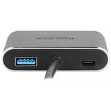 DeLOCK 64074 hub de interfaz USB 3.2 Gen 1 (3.1 Gen 1) Type-C Gris, Adaptador gris, USB 3.2 Gen 1 (3.1 Gen 1) Type-C, HDMI, USB 3.2 Gen 1 (3.1 Gen 1) Type-A, USB 3.2 Gen 1 (3.1 Gen 1) Type-C, VGA, 3840 x 2160 Pixeles, Gris, Metal, 87 W