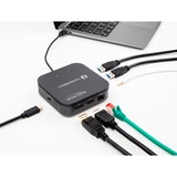 DeLOCK Estación de acoplamiento mini Thunderbolt 3 8K negro