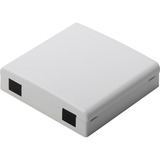Digitus Caja de conexión FTTH, para 2x SC Simplex, LC Dúplex, Caja de conexiones blanco