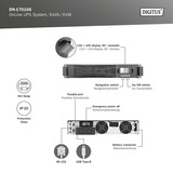 Digitus DN-170106 OnLine 6 kVA/6 kW, UPS negro