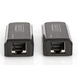 Digitus DS-55203 extensor audio/video Transmisor y receptor de red Negro, Alargador de HDMI Transmisor y receptor de red, 50 m, Negro