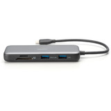 Digitus Estación de acoplamiento USB-C de 8 puertos gris/Negro