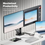 Digitus Estación de acoplamiento USB-C de 8 puertos gris/Negro