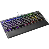 EVGA Z15 teclado USB Alemán Negro, Teclado para gaming negro, Full-size (100%), USB, Interruptor mecánico, LED RGB, Negro
