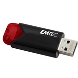 Emtec Click Easy unidad flash USB 256 GB USB tipo A 3.2 Gen 1 (3.1 Gen 1) Negro, Rojo, Lápiz USB rojo/Negro, 256 GB, USB tipo A, 3.2 Gen 1 (3.1 Gen 1), Sin tapa, Negro, Rojo