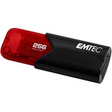 Emtec Click Easy unidad flash USB 256 GB USB tipo A 3.2 Gen 1 (3.1 Gen 1) Negro, Rojo, Lápiz USB rojo/Negro, 256 GB, USB tipo A, 3.2 Gen 1 (3.1 Gen 1), Sin tapa, Negro, Rojo