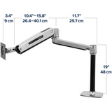 Ergotron 45-360-026, Soporte de monitor aluminio