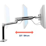 Ergotron LX Monitor Arm Steh-Sitz, Soporte de monitor aluminio