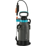 GARDENA EasyPump Pulverizador de mochila 5 L, Bomba & Pulverizador a presión gris/Turquesa, Pulverizador de mochila, 5 L, Negro, Azul, Naranja, 3 bar, 1,5 m