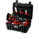 KNIPEX Maletín de herramientas "Robust23" Electro, 25 piezas, Kit de herramientas negro