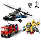 LEGO City Remix: Helicóptero, Camión de Bomberos y Submarino, Juegos de construcción Camión de Bomberos y Submarino, Juego de construcción, 7 año(s), Plástico, 874 pieza(s), 1,14 kg