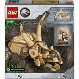 LEGO Jurassic World Fósiles de Dinosaurio: Cráneo de Triceratops, Juegos de construcción Juego de construcción, 9 año(s), Plástico, 468 pieza(s), 635 g