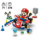 LEGO Mario Kart™ – ® Mario™ interactivo y Kart estándar, Juegos de construcción Juego de construcción, 7 año(s), Plástico, 278 pieza(s), 483 g