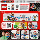 LEGO Mario Kart™ – ® Mario™ interactivo y Kart estándar, Juegos de construcción Juego de construcción, 7 año(s), Plástico, 278 pieza(s), 483 g