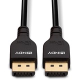 Lindy 36461 cable DisplayPort 1 m Negro negro, 1 m, DisplayPort, DisplayPort, Macho, Macho, 7680 x 4320 Pixeles