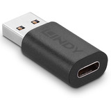 Lindy Adaptador USB 3.2 Tipo A a C negro