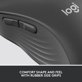 Logitech Signature M650, Ratón grafito, mano derecha, Óptico, Bluetooth, 4000 DPI, Grafito