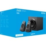 Logitech Z625 Powerful THX Sound conjunto de altavoces 200 W Universal Negro 2.1 canales 35 W, Altavoces de PC negro, 2.1 canales, 200 W, Universal, Negro, Giratorio, 35 W