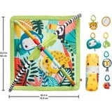 Mattel HJW08 gimnasio para bebé y tapete de juego Plástico Multicolor Manta de juegos para bebés, Gimnasio de actividades/Alfombra Manta de juegos para bebés, Barra de juguetes, Sonoro, Multicolor, Plástico