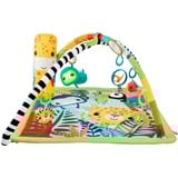 Mattel HJW08 gimnasio para bebé y tapete de juego Tela, Plástico Multicolor Manta de juegos para bebés, Gimnasio de actividades/Alfombra Manta de juegos para bebés, Barra de juguetes, Sonoro, Multicolor, Tela, Plástico