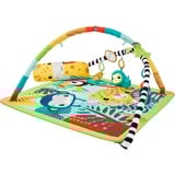 Mattel HJW08 gimnasio para bebé y tapete de juego Tela, Plástico Multicolor Manta de juegos para bebés, Gimnasio de actividades/Alfombra Manta de juegos para bebés, Barra de juguetes, Sonoro, Multicolor, Tela, Plástico