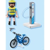 PLAYMOBIL Action Heroes Patrulla policial en bicicleta, Juegos de construcción 