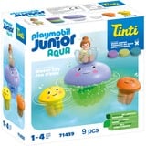 PLAYMOBIL Junior Aqua & Tinti: Familia de medusas coloridas, Juegos de construcción 