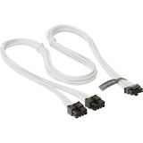 Seasonic SS2X8P-12VHPWR-600 / white, Cable blanco