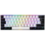 Sharkoon SGK50 S4 teclado USB QWERTZ Alemán Blanco, Teclado para gaming blanco/Negro, 60%, USB, QWERTZ, LED RGB, Blanco