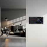 Shelly Wall Display X2 Black + Blu H&T, Panel de control negro