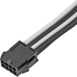 SilverStone SST-PP07E-EPS8BW, Cable alargador negro/blanco