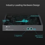 TP-Link Omada OC300 pasarel y controlador 10, 100, 1000 Mbit/s, Controladora de punto de acceso Negro, 1U, ARM, ARM Cortex, 2000 MB, DDR4