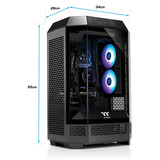 Thermaltake PC-000119-DE, Gaming-PC negro/Transparente