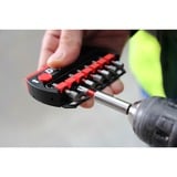 Wiha Juego de puntas BitBuddy TY-Bits 29mm, 8 piezas, Conjuntos de bits negro/Rojo